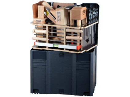 Zimmermannswerkzeugkoffer PREMIUM mit foliertem Sperrholzträger